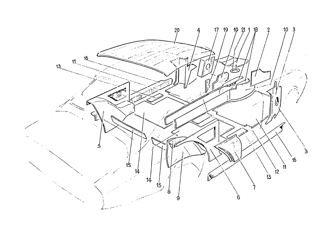 Schematic: Inner Trim Panels