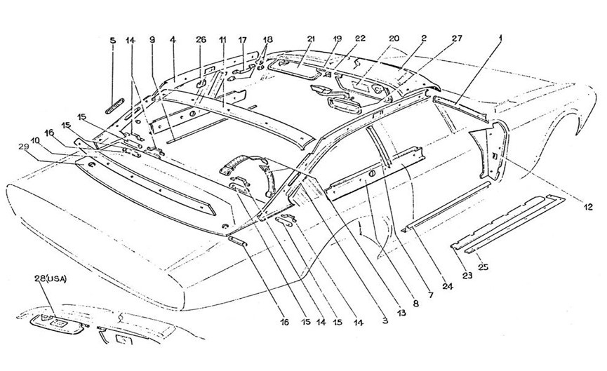 Schematic: Inner Trim & Accessories