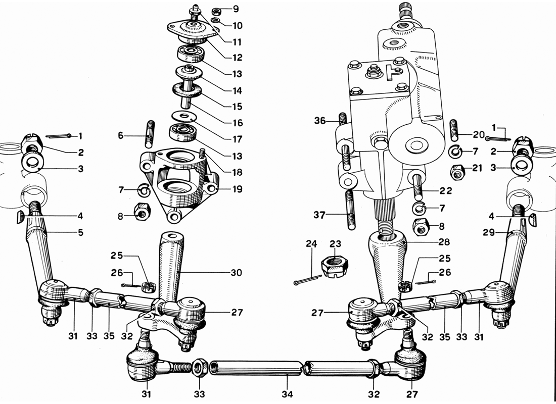 Schematic: Steering Linkage