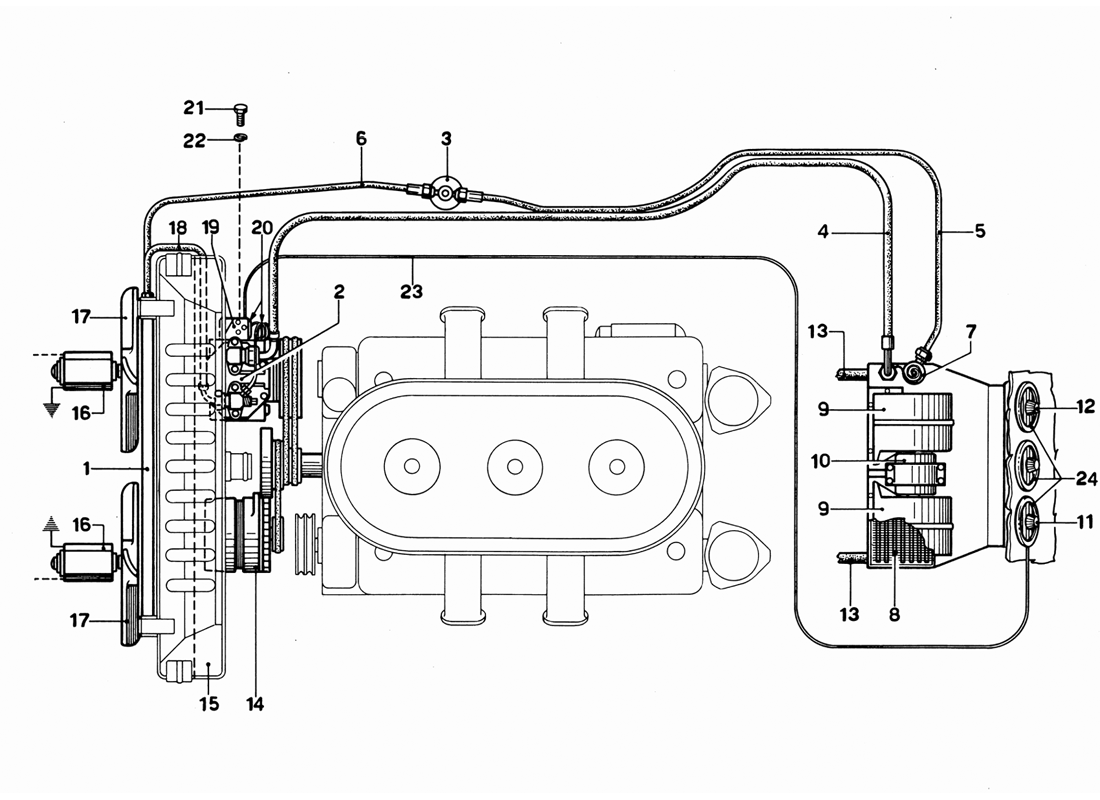 Schematic: Air Conditioning Layout Scheme