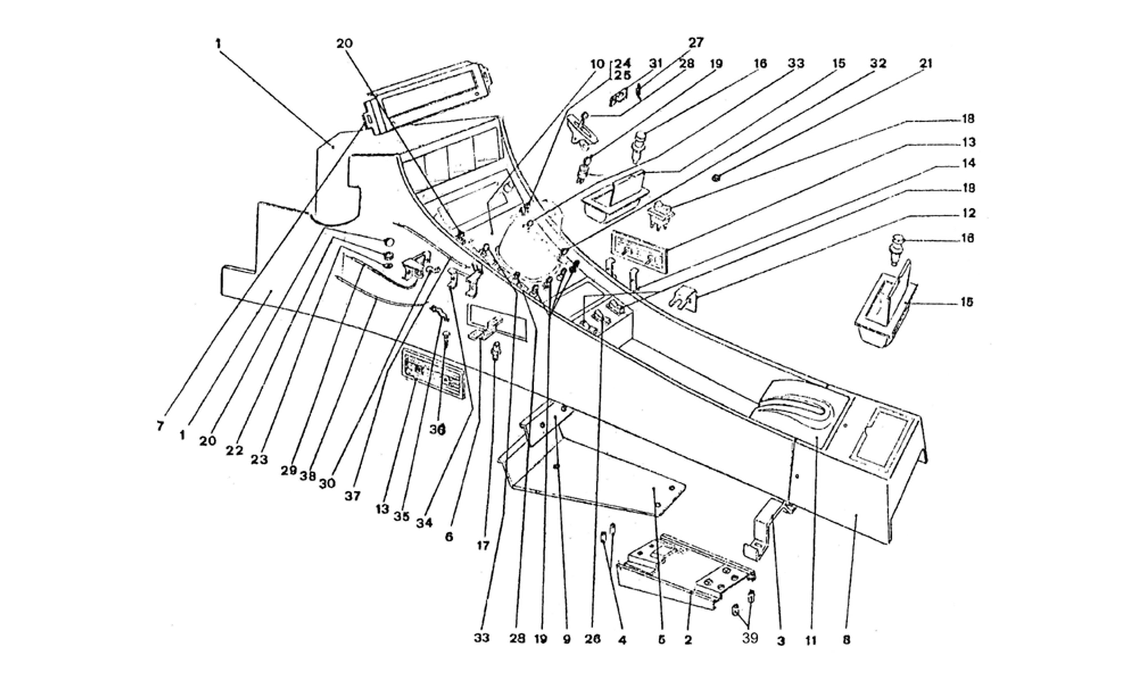 Schematic: Central Console Components