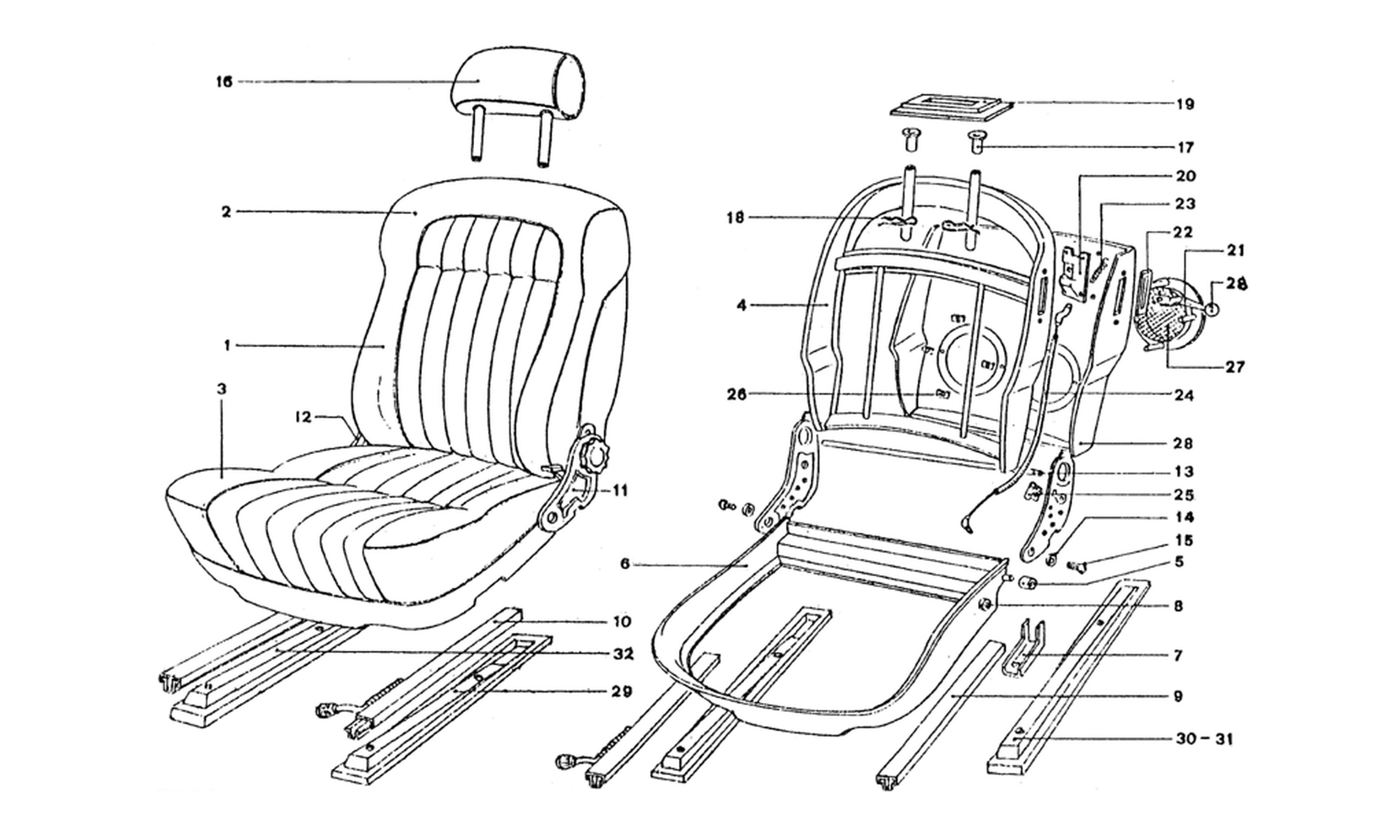 Schematic: Front Seat Components