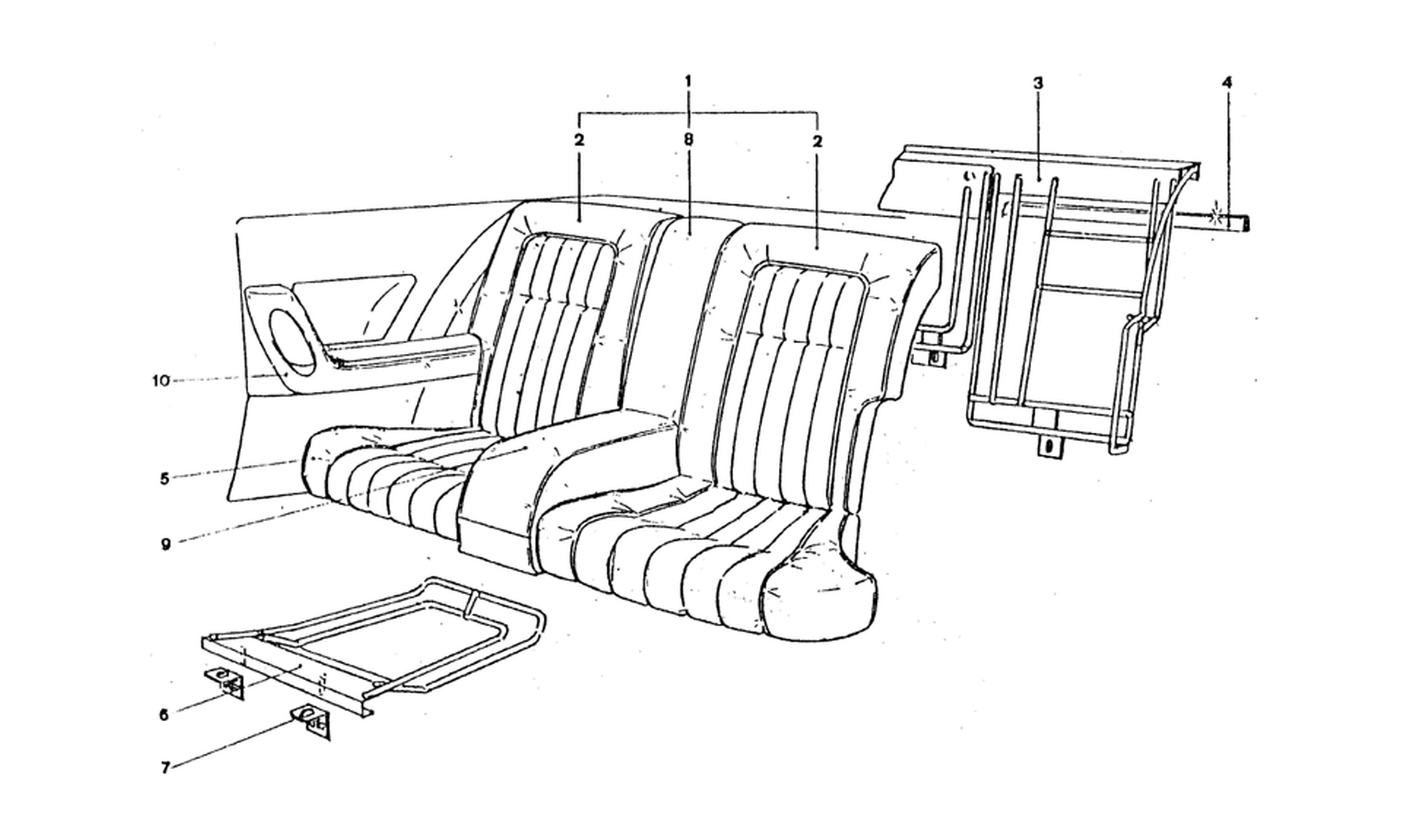 Schematic: Rear Seat Components