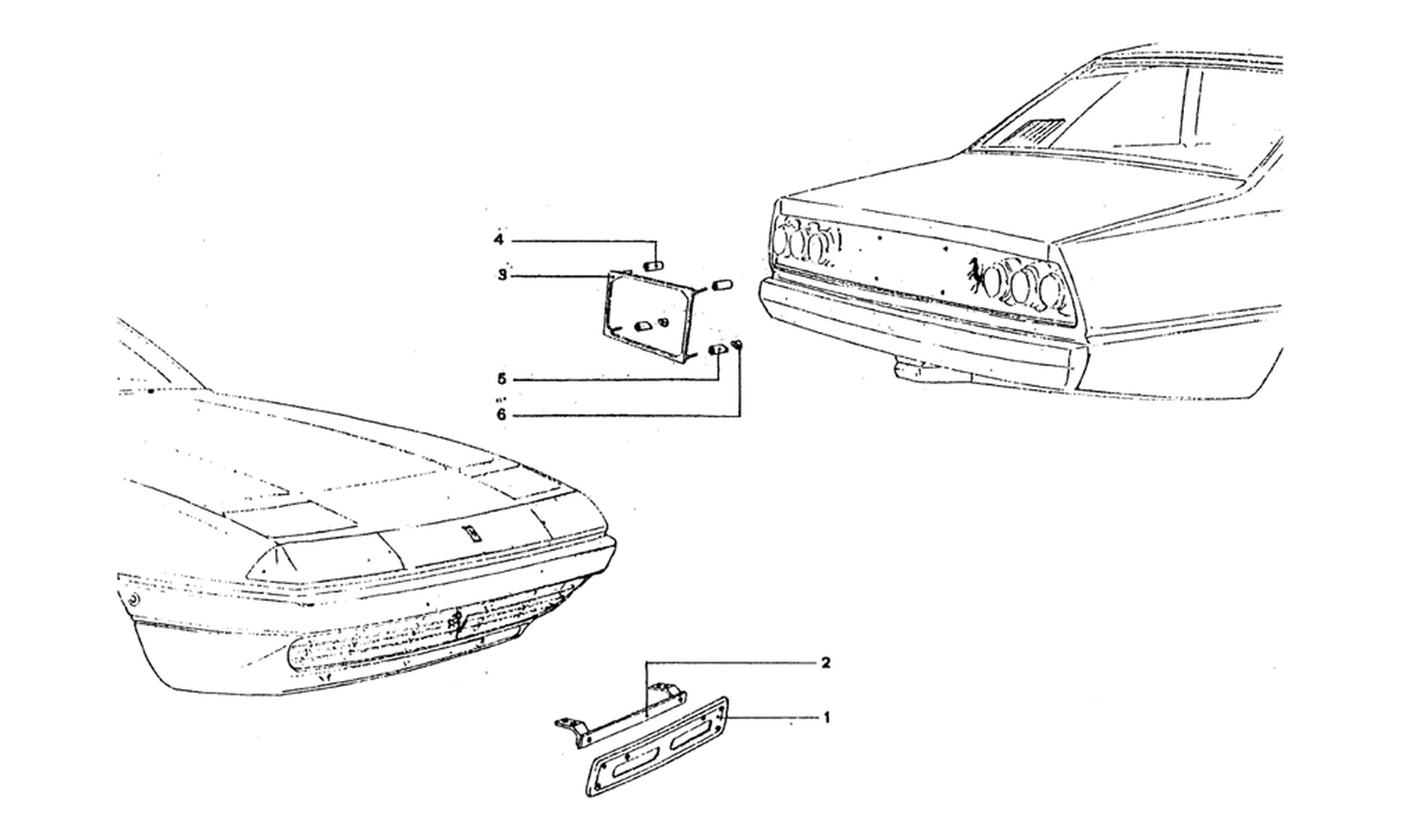 Schematic: Number Plate Components