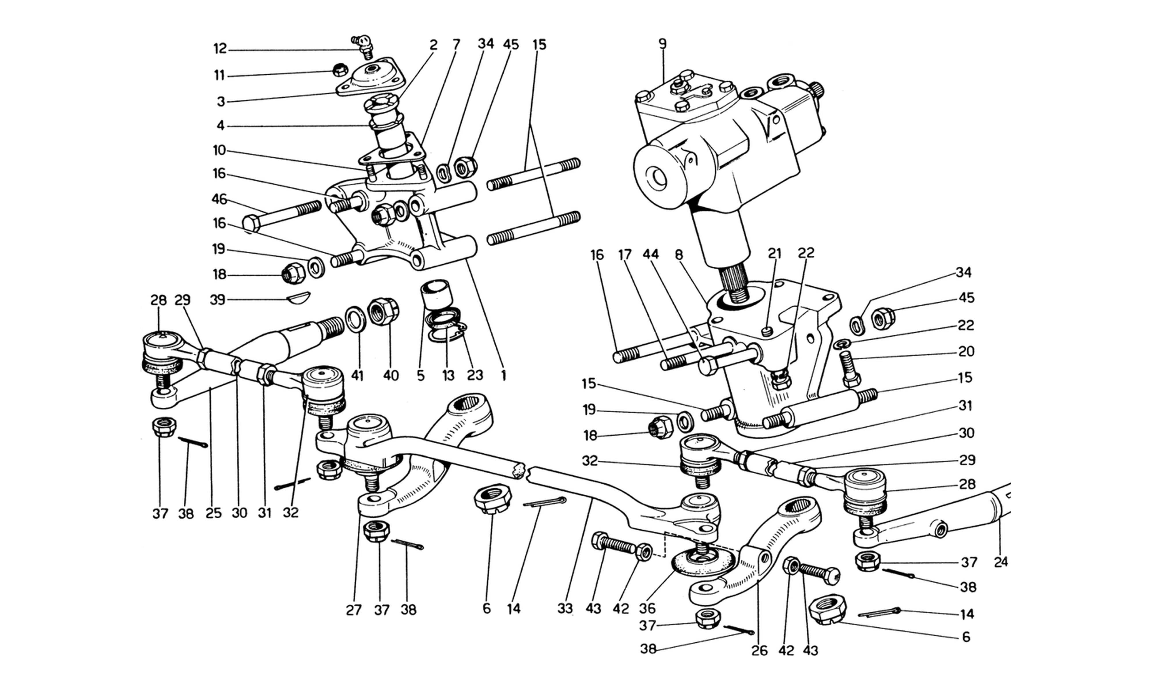 Schematic: Steering Linkage