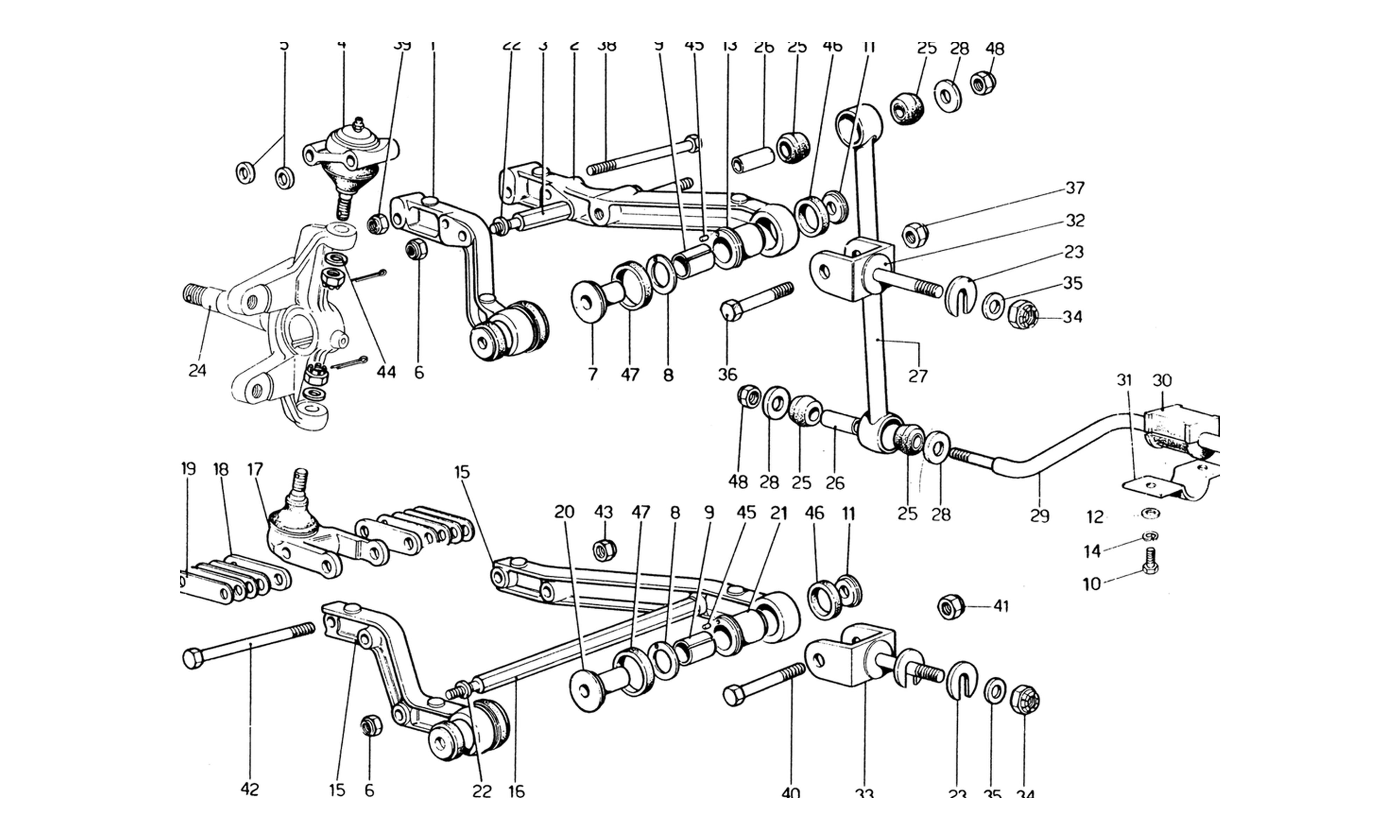 Schematic: Front Suspension - Wishbones