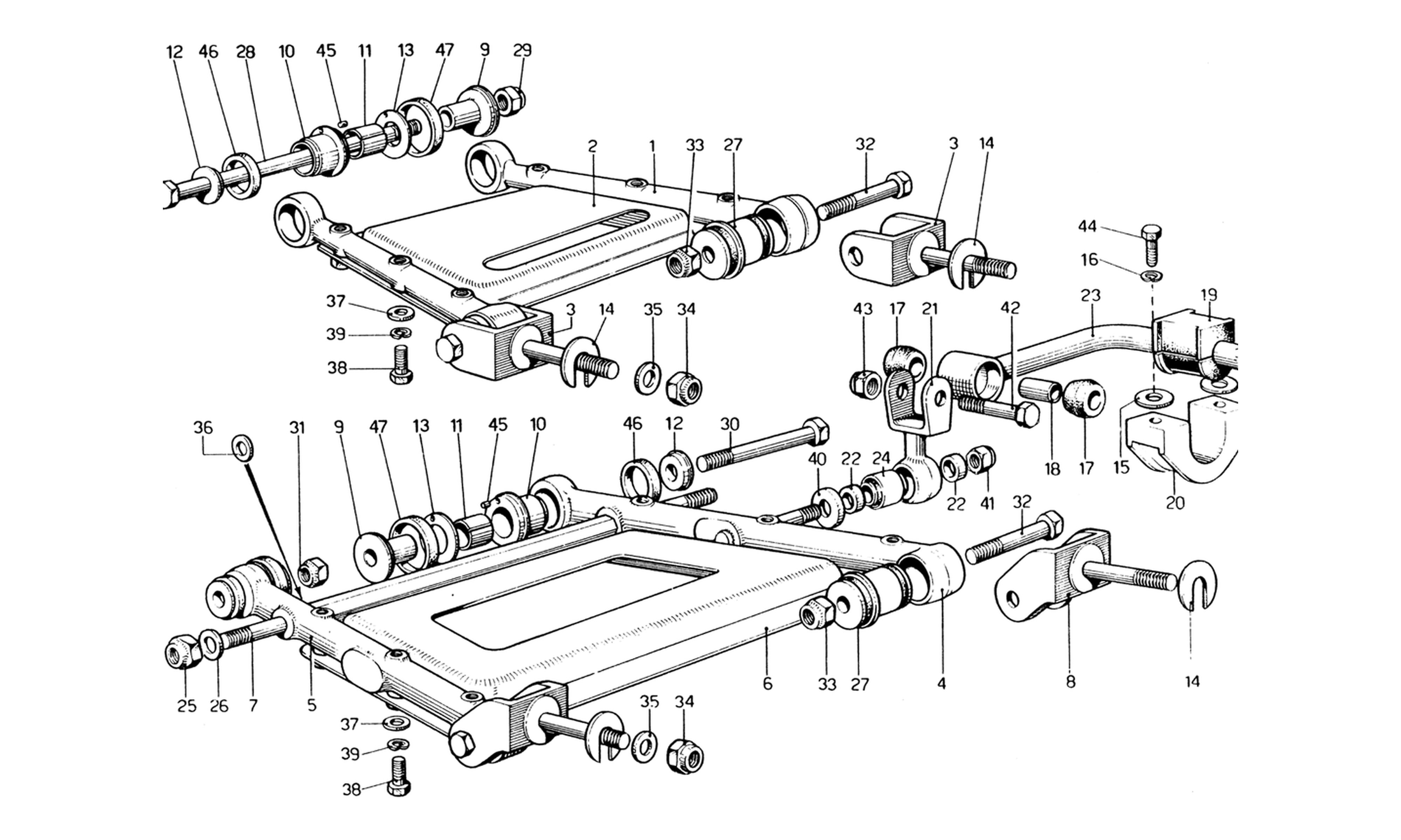 Schematic: Rear Suspension - Wishbones