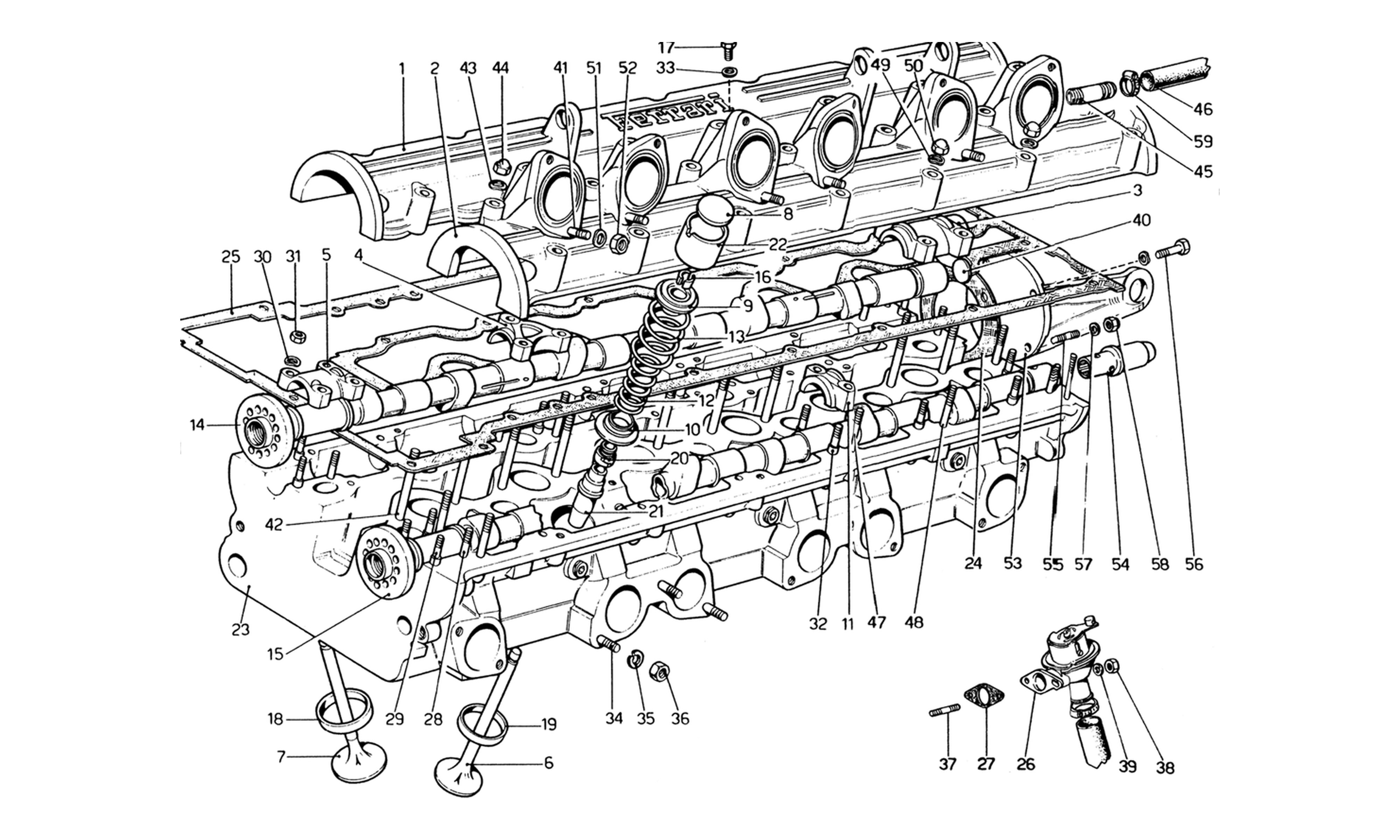 Schematic: Cylinder Head (Left)