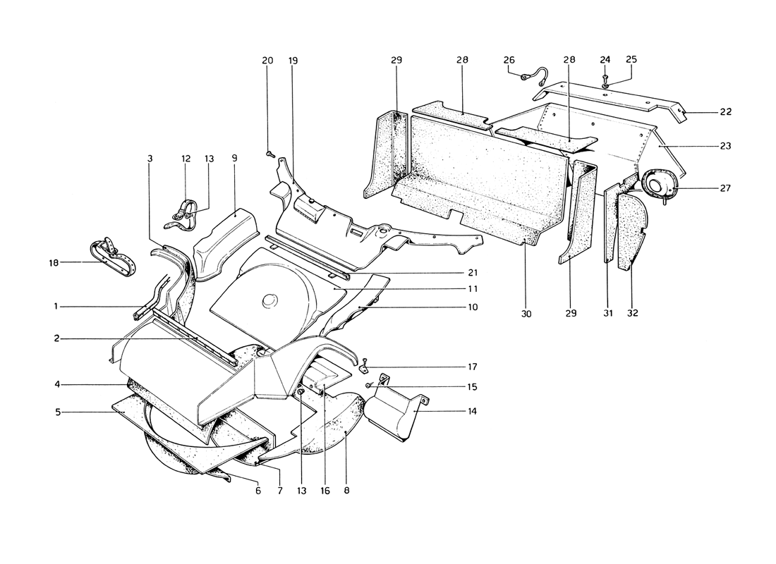 Schematic: Insulating Material And Bulkheads