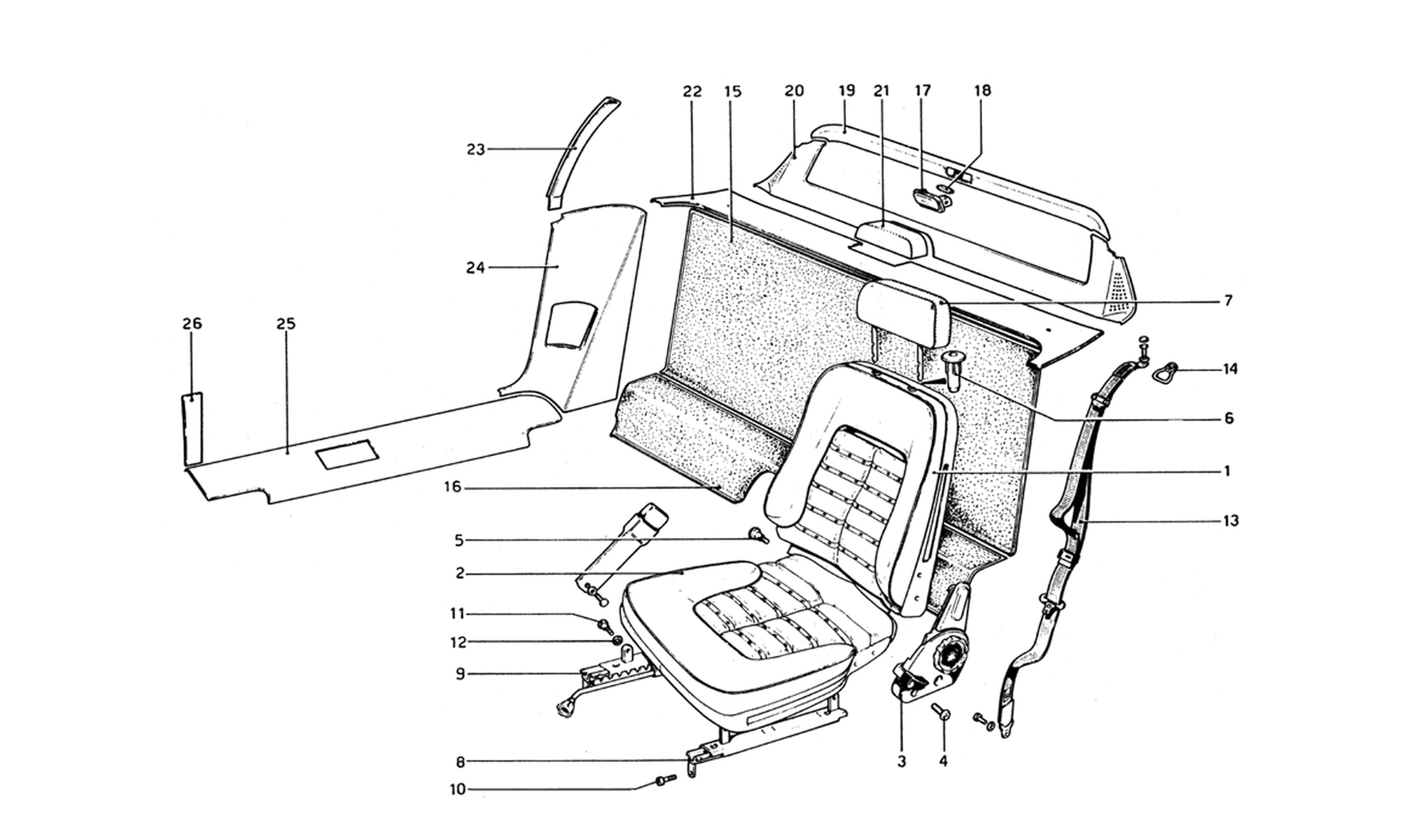 Schematic: Interior Trim, Accessories And Seats