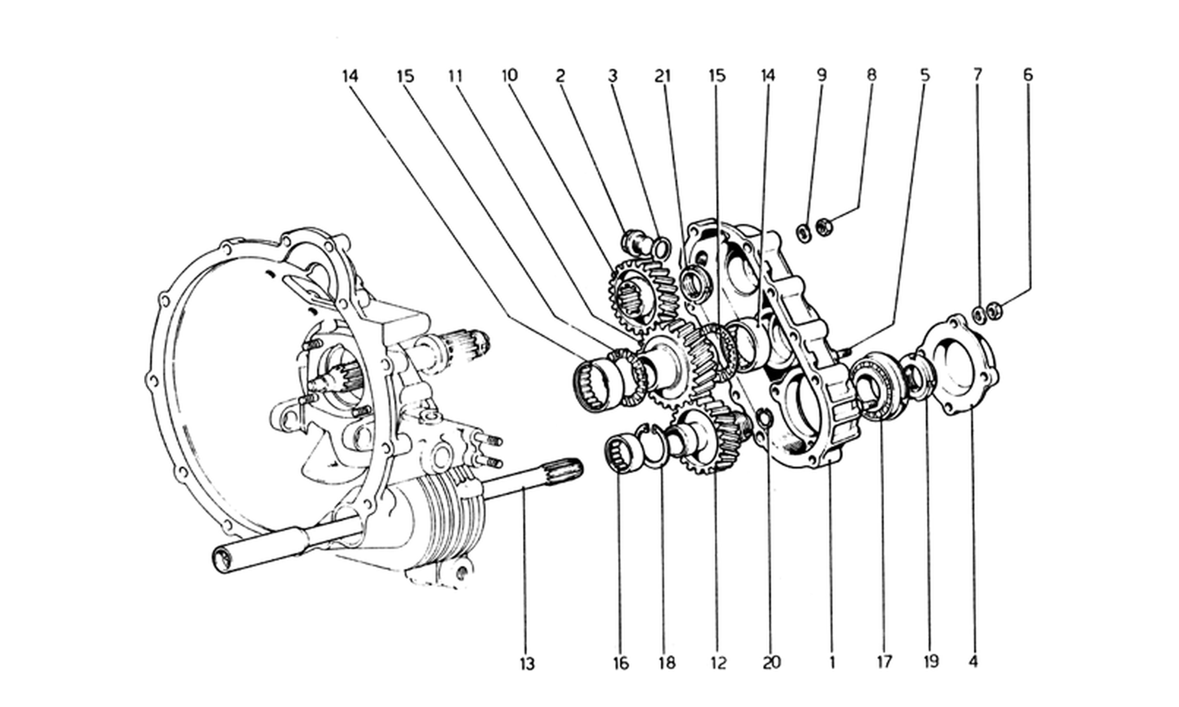 Schematic: Gearbox - Transmission