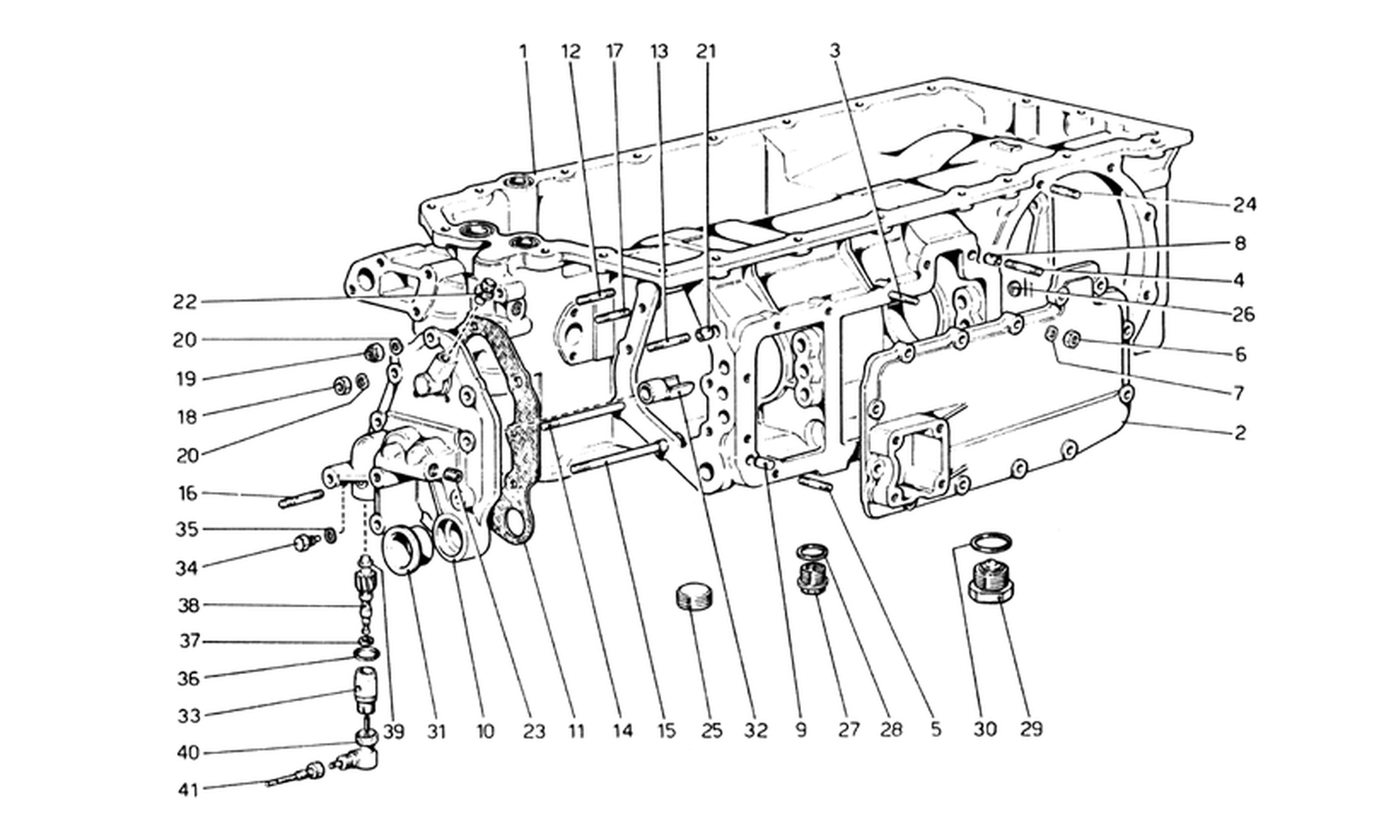 Schematic: Gearbox (Up To Car No. 17535)