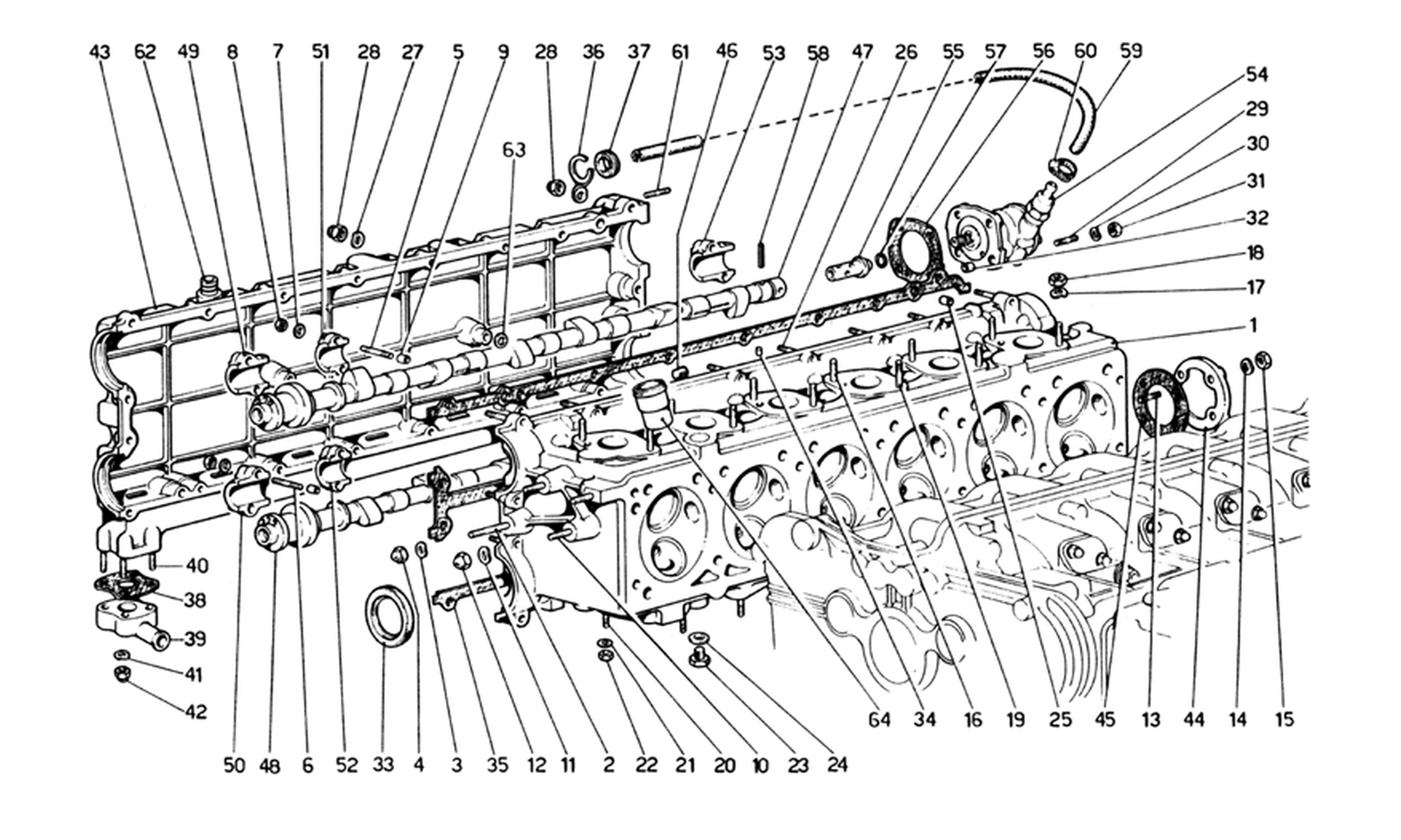 Schematic: Cylinder Head (Right)