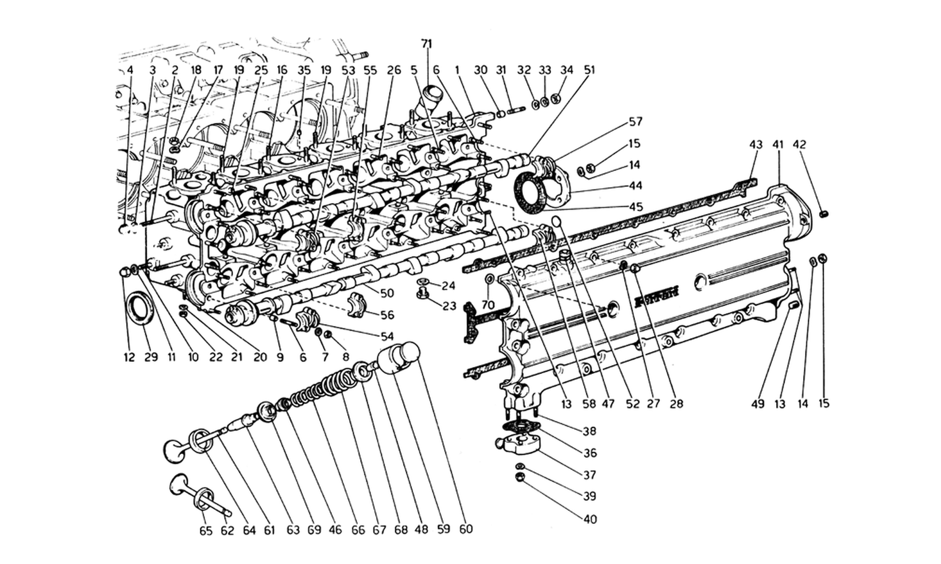 Schematic: Cylinder Head (Left)