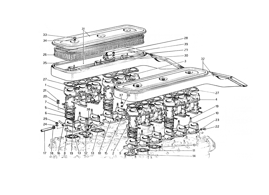 Schematic: Air Intakes And Manifolds