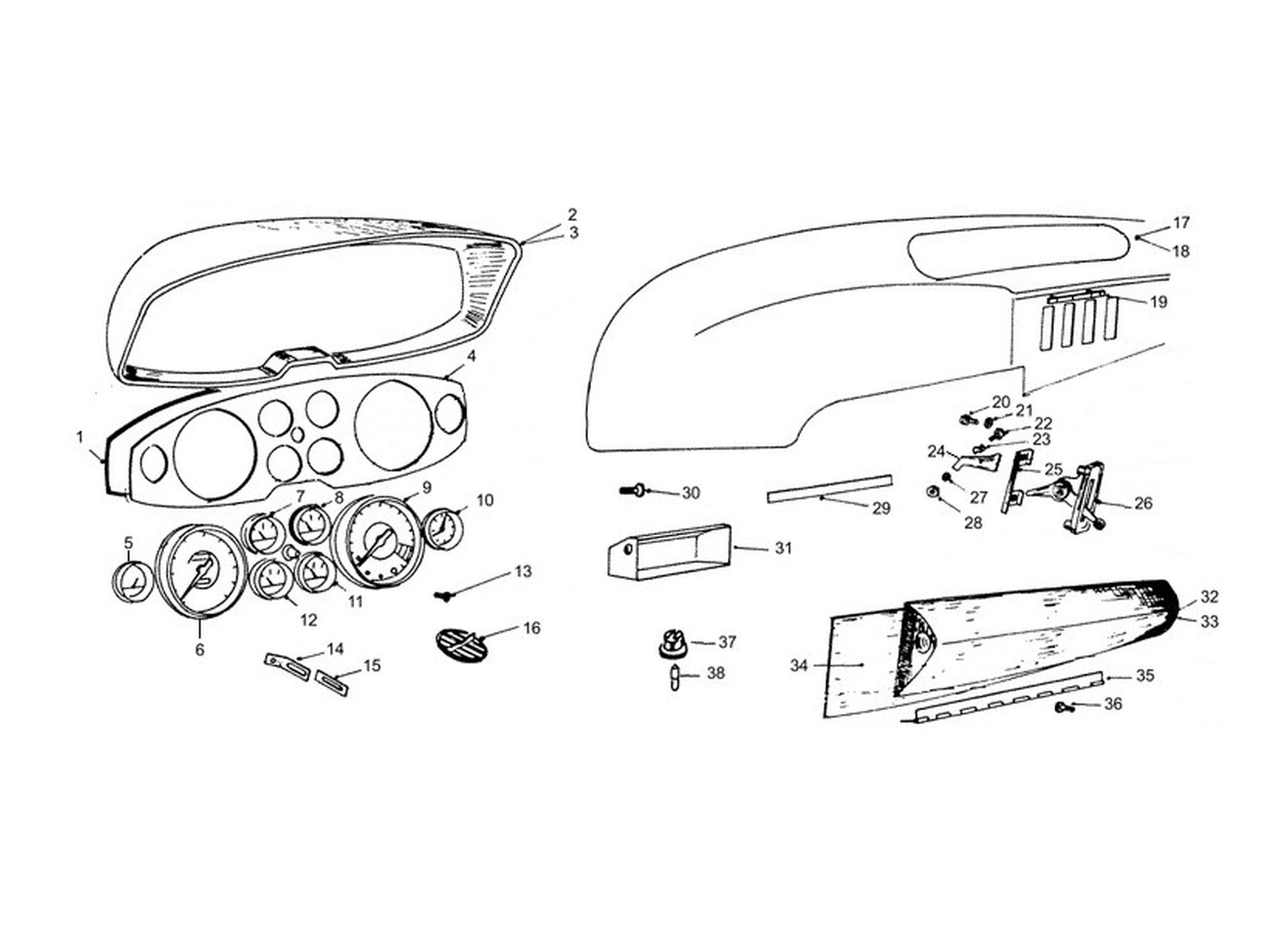 Schematic: Instrument Cluster - Glove Box