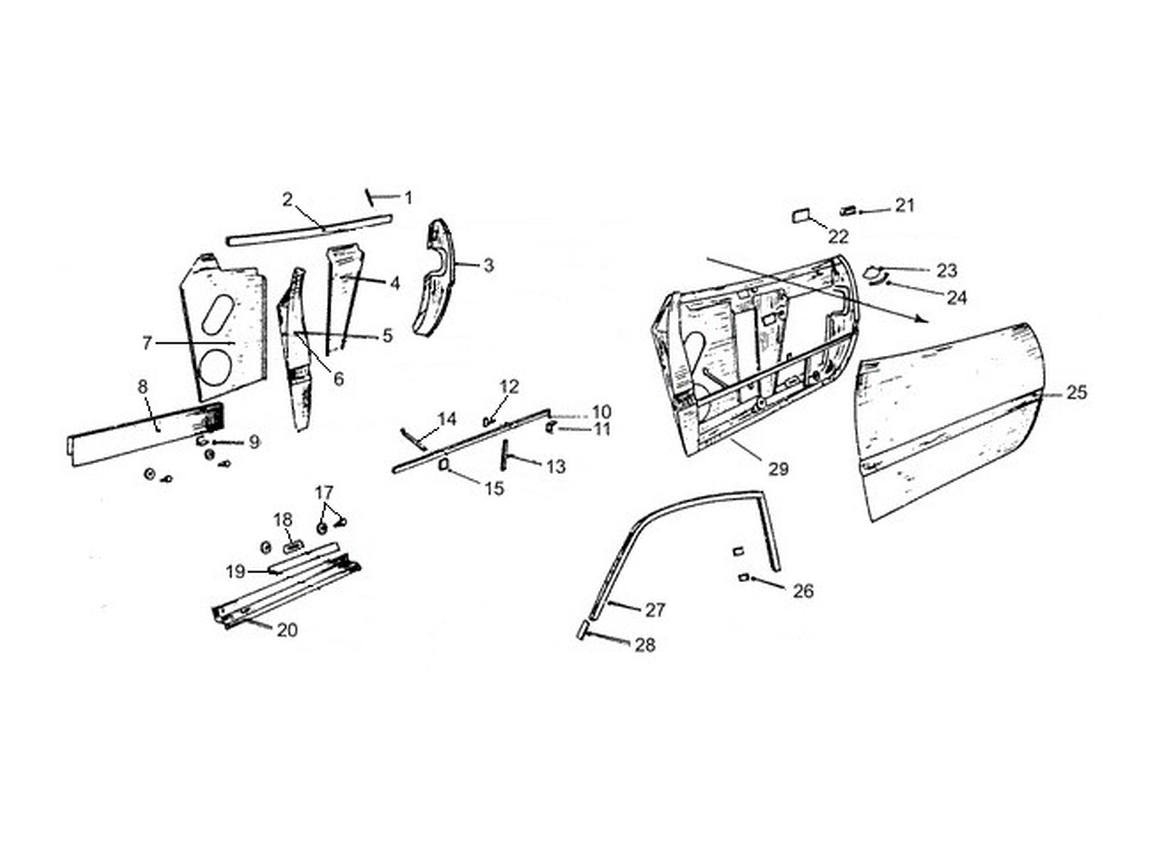 Schematic: Door Frame & Door Skins.