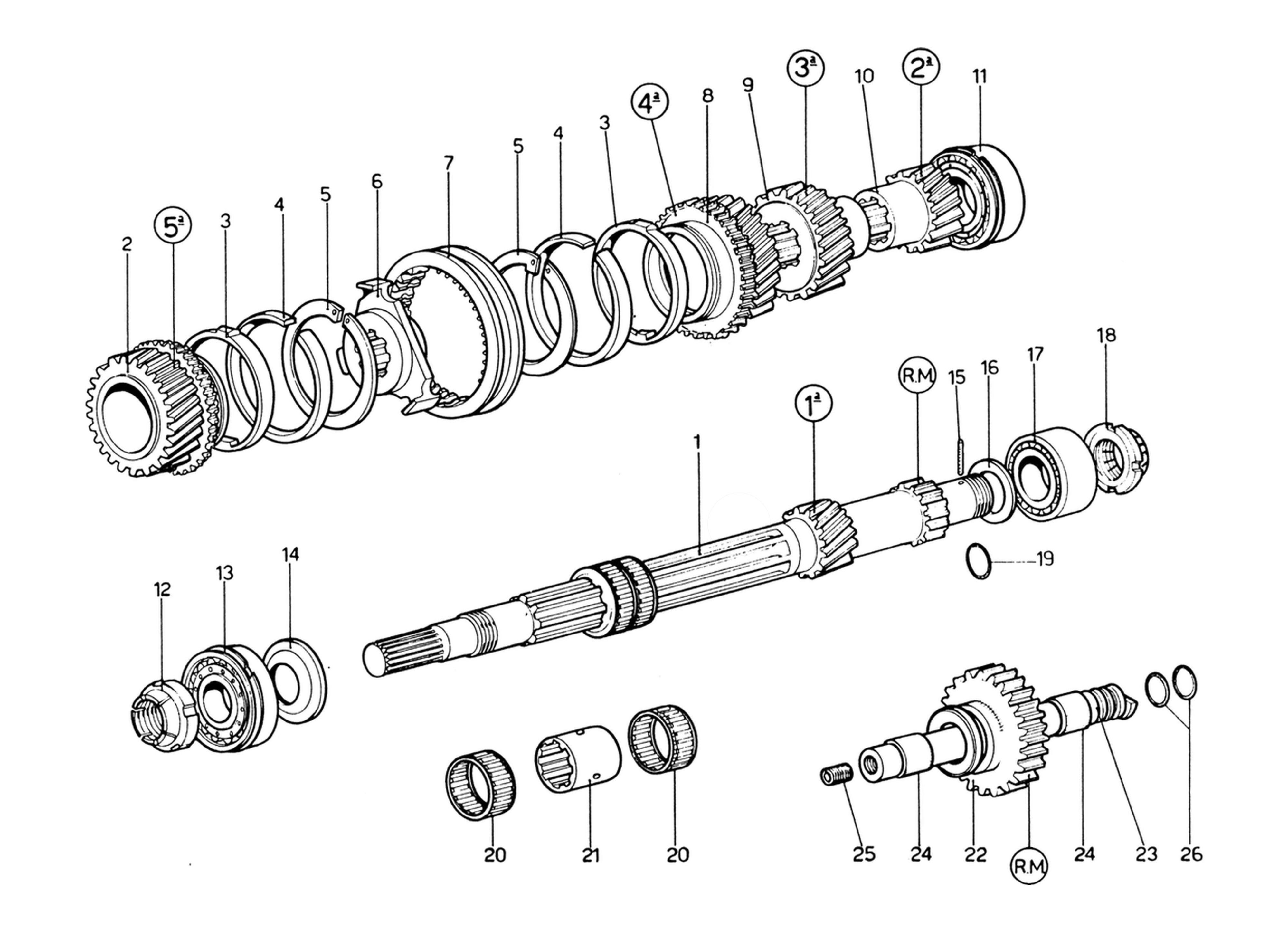 Schematic: Output Shaft Gears