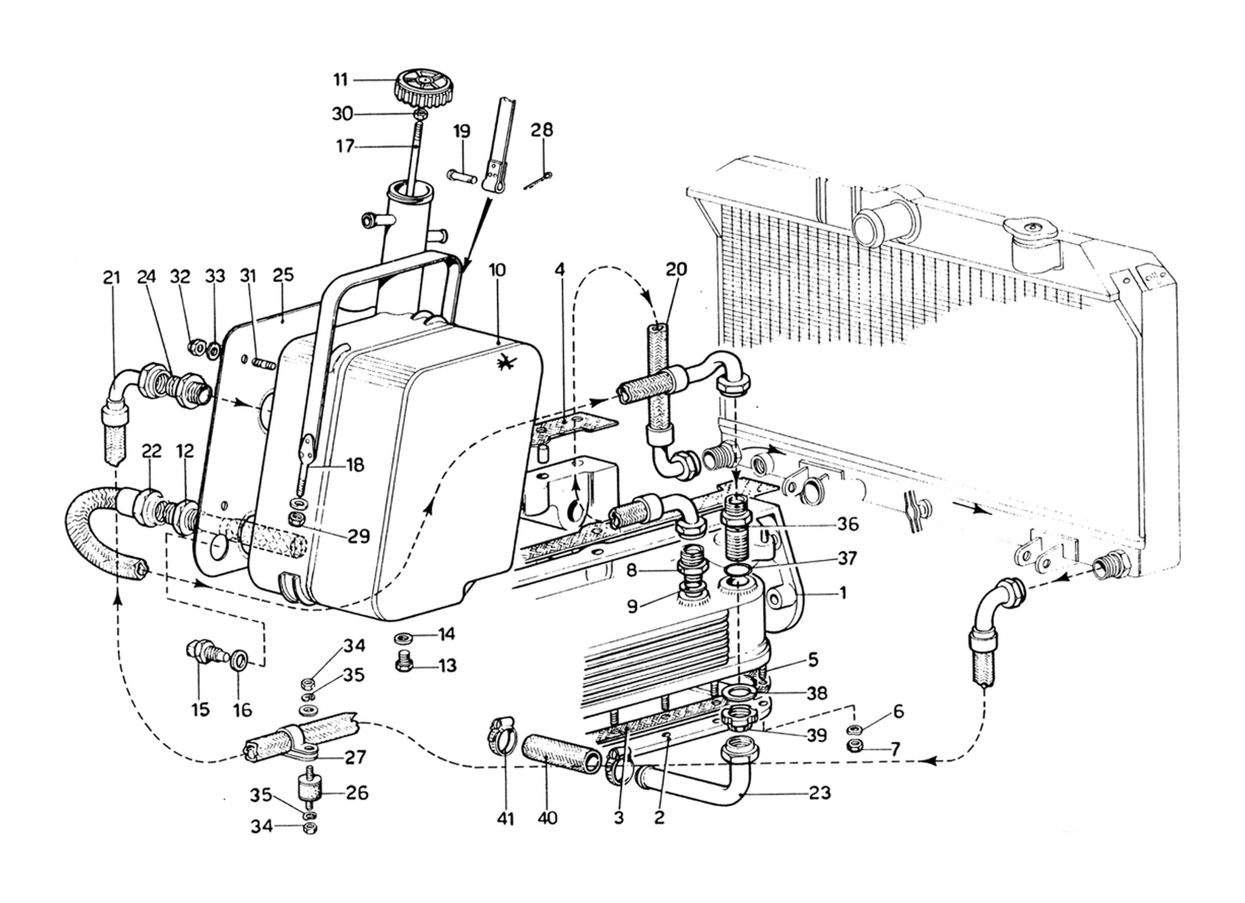 Schematic: Oil Sump & Oil Tank