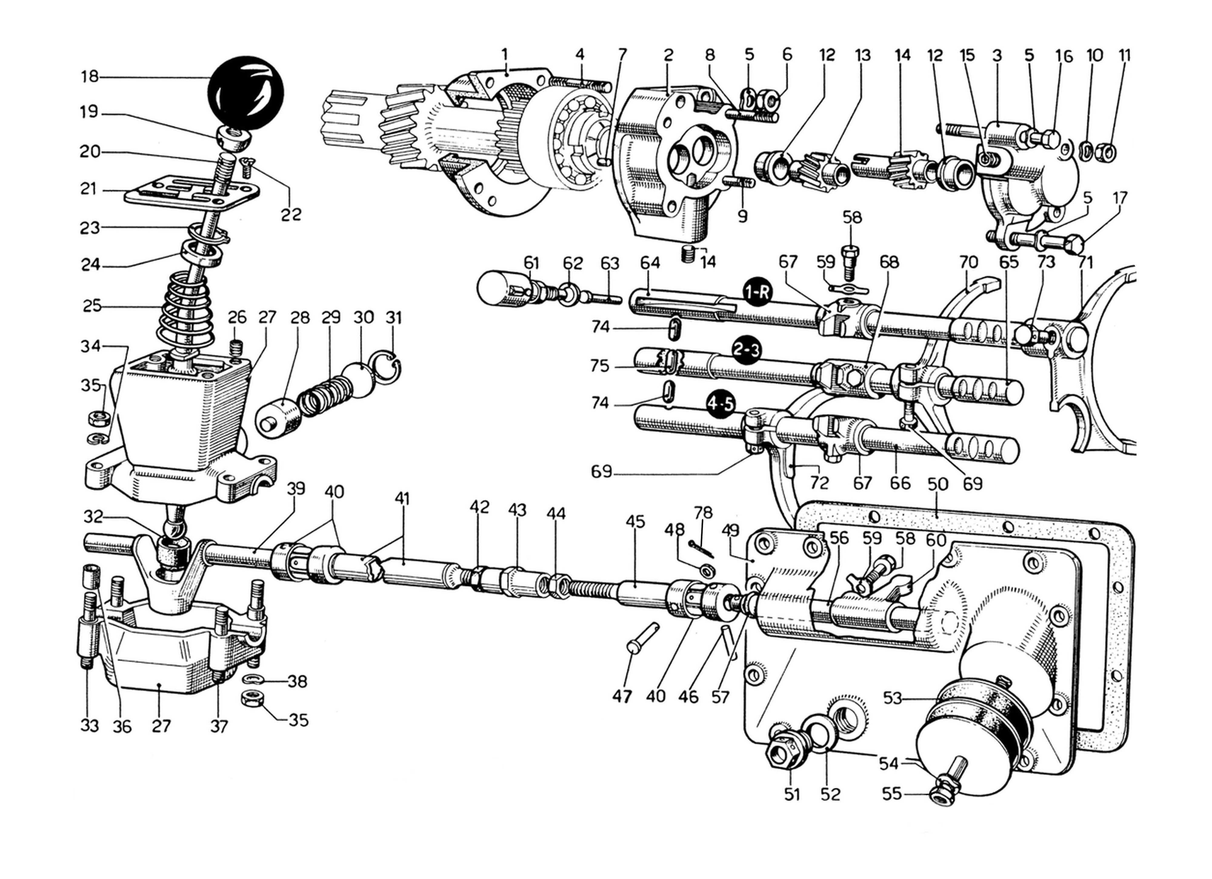 Schematic: Gearbox Controls & Oil Pump