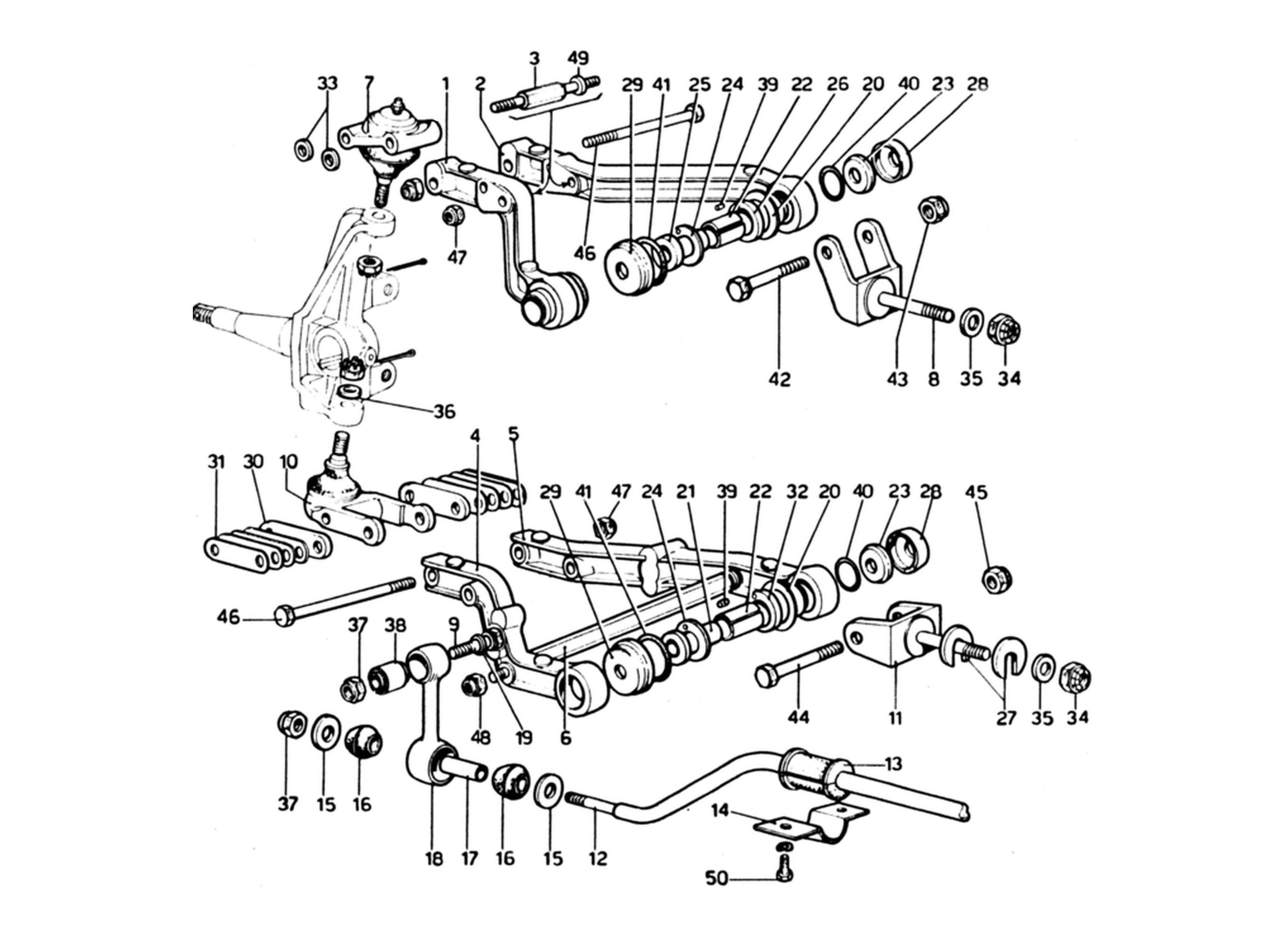 Schematic: Front Suspension