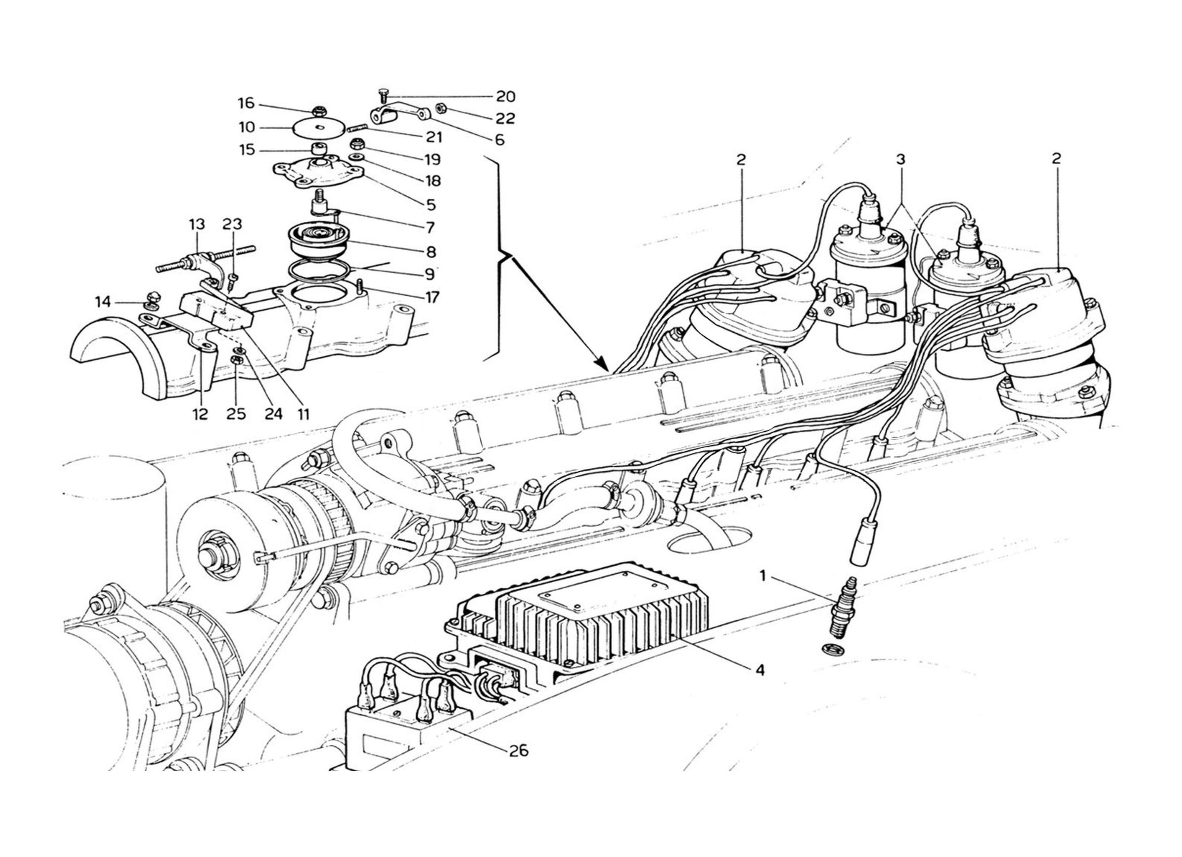 Schematic:  Ignition System (1972 Revision)