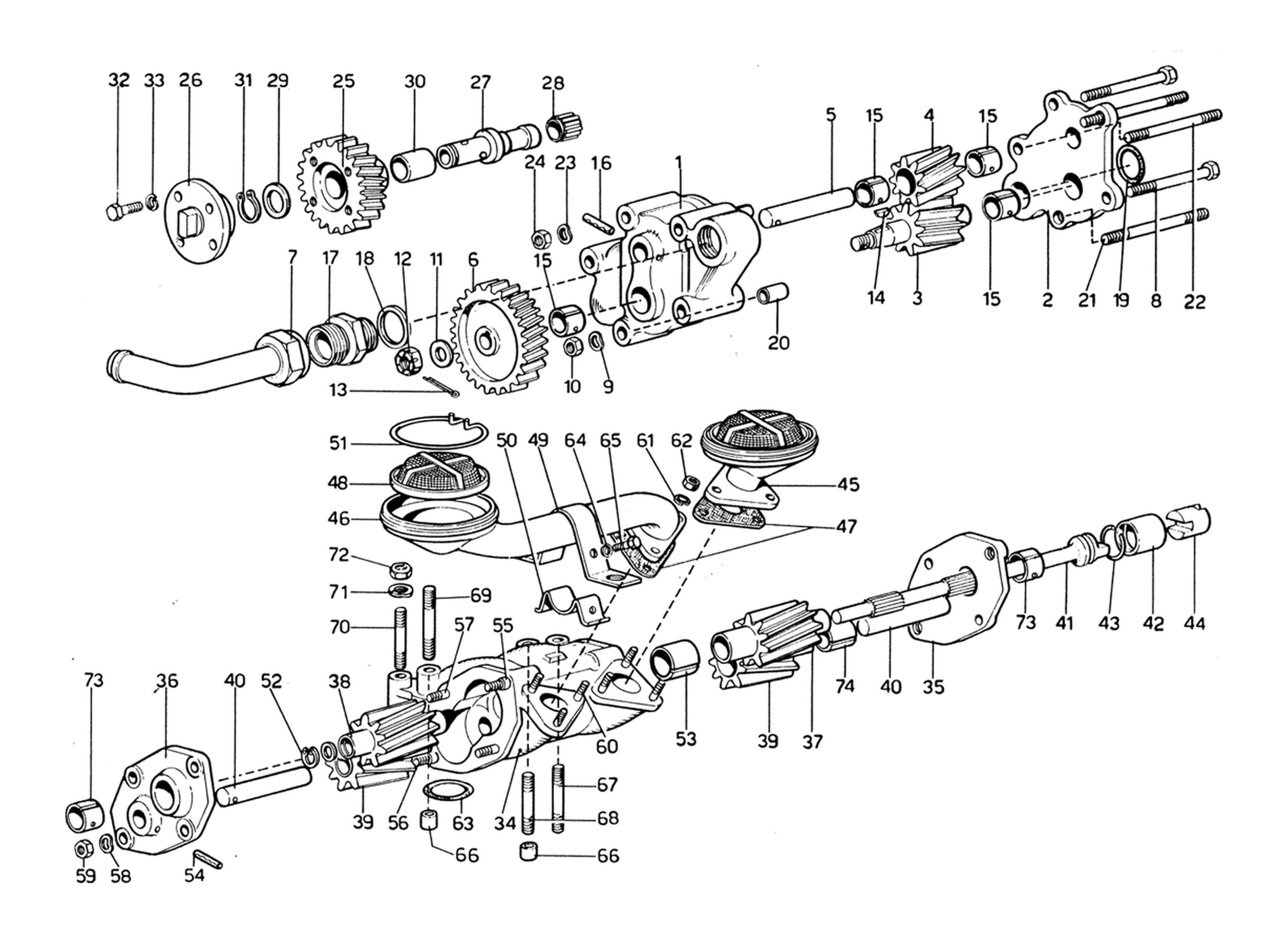 Schematic: Engine Oil Pump