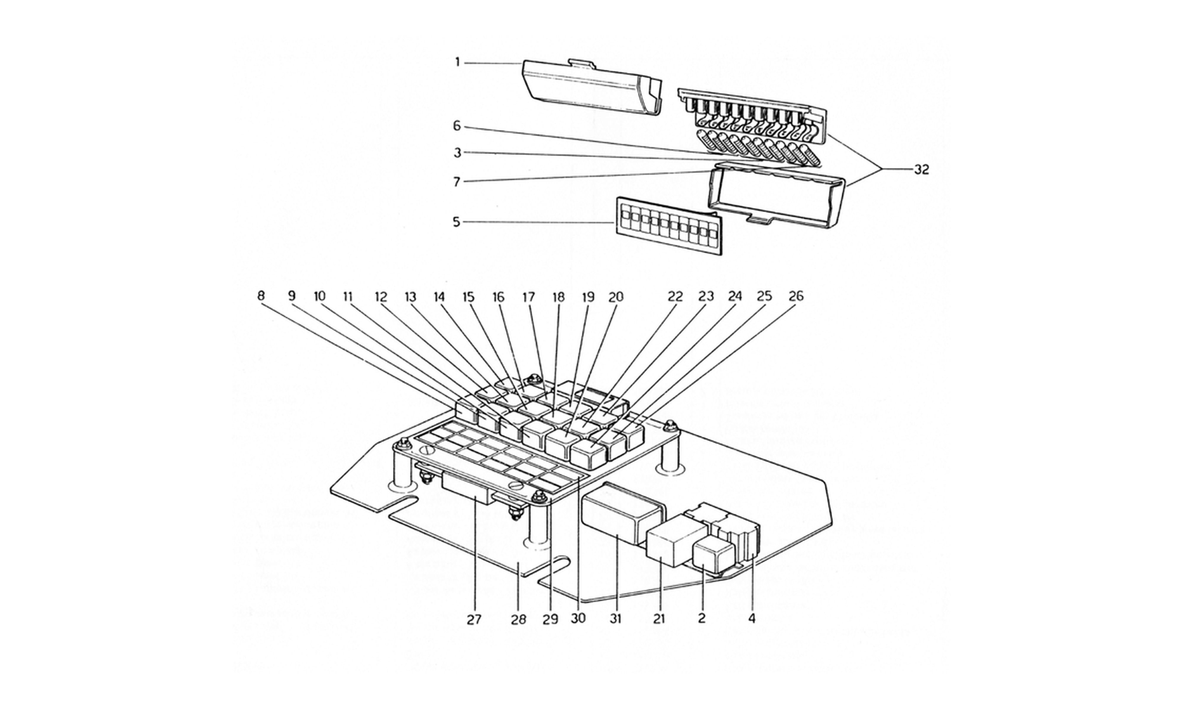 Schematic: Electrical System, Fuses And Relays