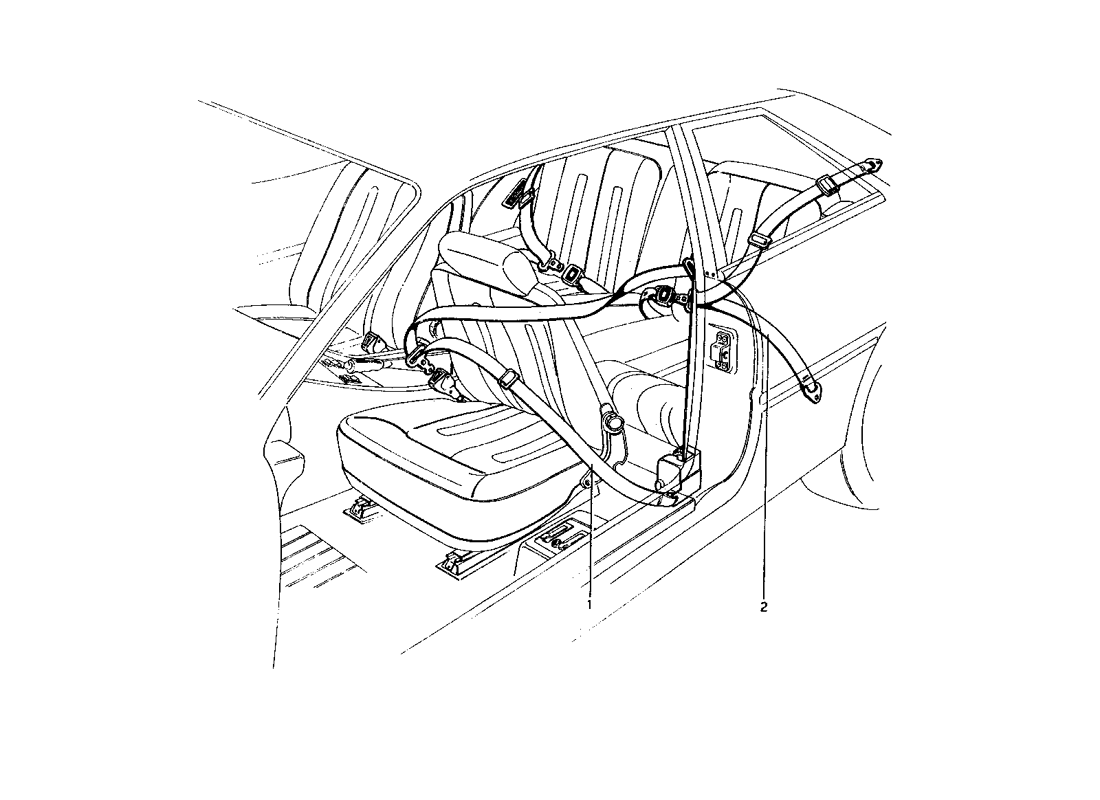 Schematic: Seat Belts