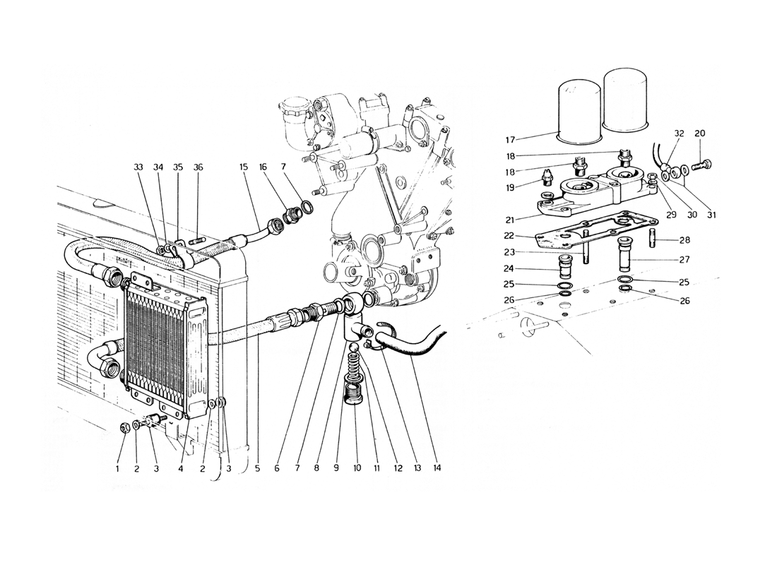 Schematic: Lubrication Circuit And Filters