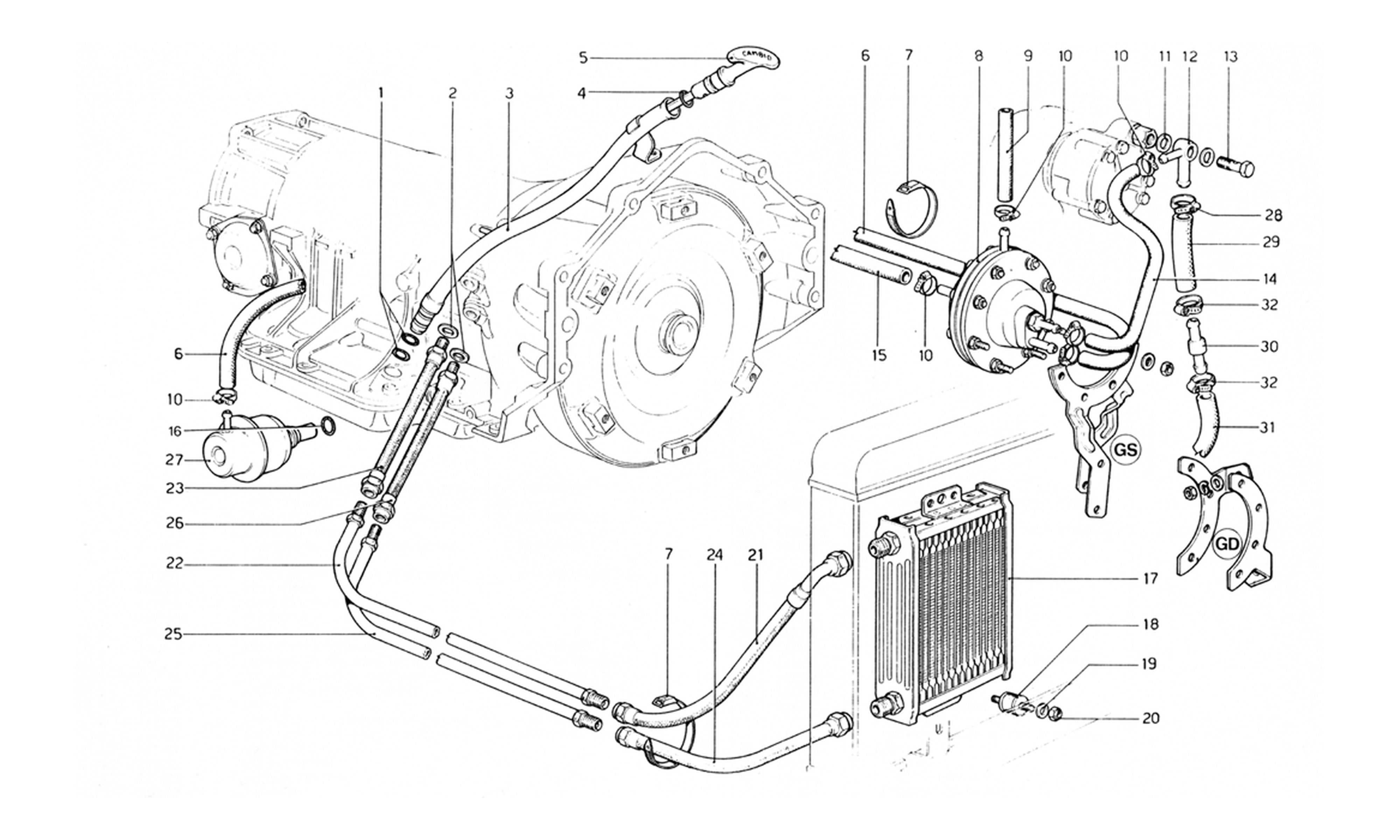 Schematic: Vacuume Amplifying Valve And Oil Circuit (400 Automatic)