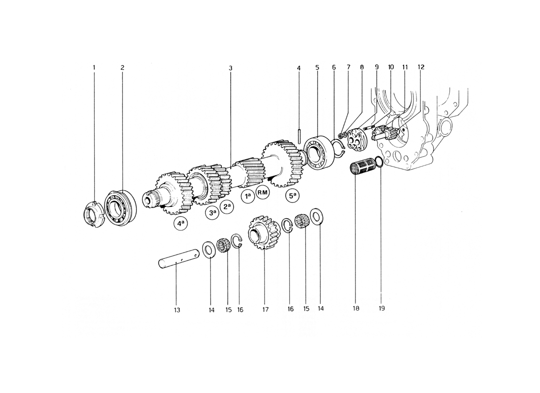 Schematic: Main Shaft Oil Pump (400 Gt)