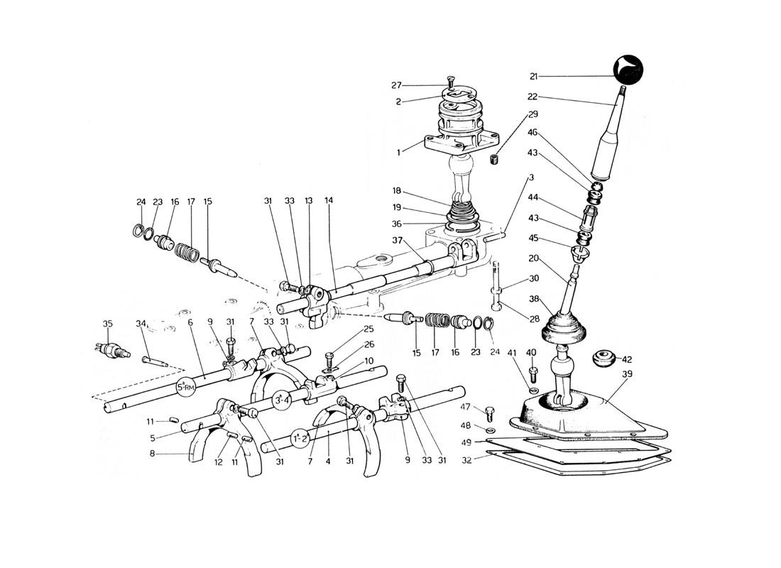 Schematic: Inside Abd Outside Gearbox Controls (400 Gt)