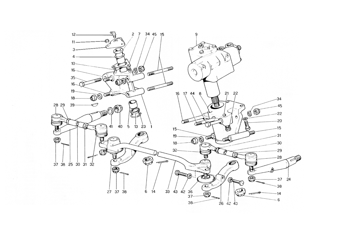 Schematic: Steering Linkage