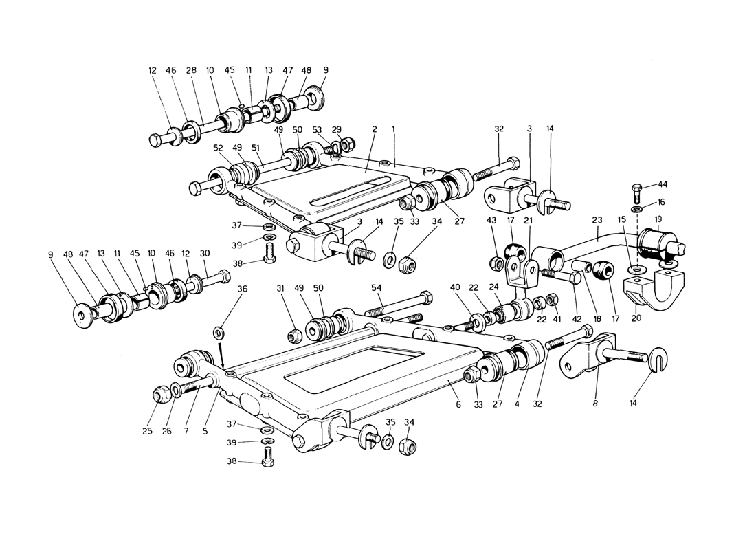 Schematic: Rear Suspension - Wishbones