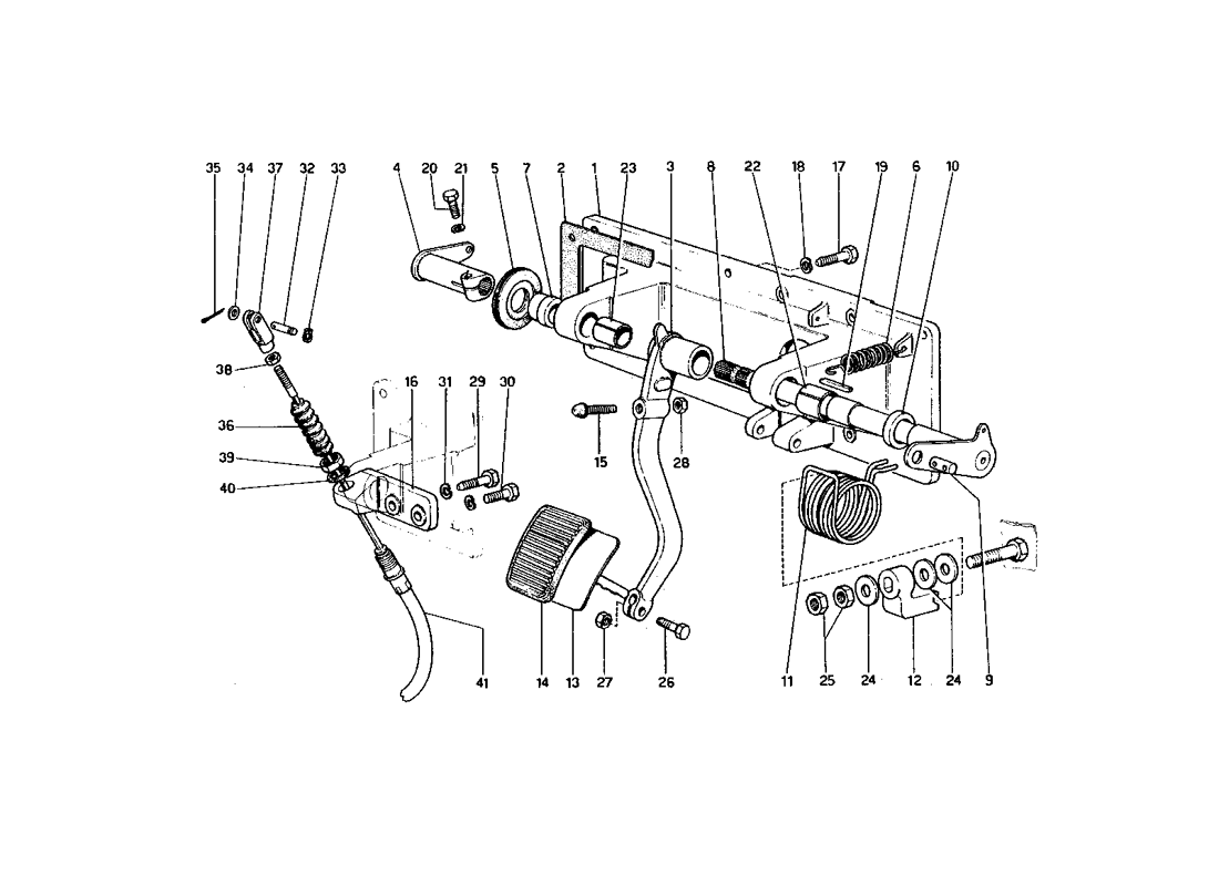 Schematic: Clutch Release Control (400 Gt - Variants For Rhd Version)