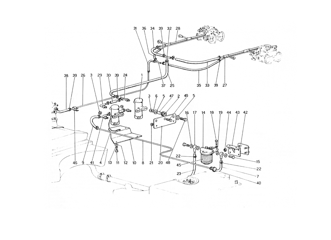 Schematic: Fuel Pumps And Pipes