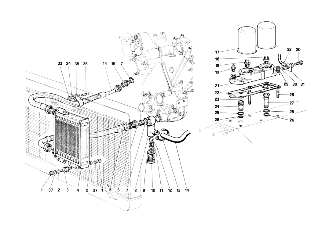 Schematic: Lubrication Circuit And Filters