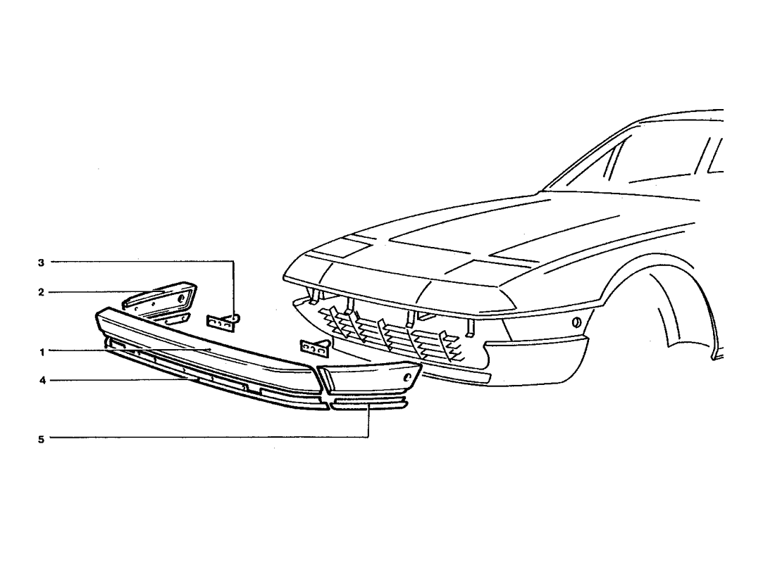 Schematic: Front Bumper