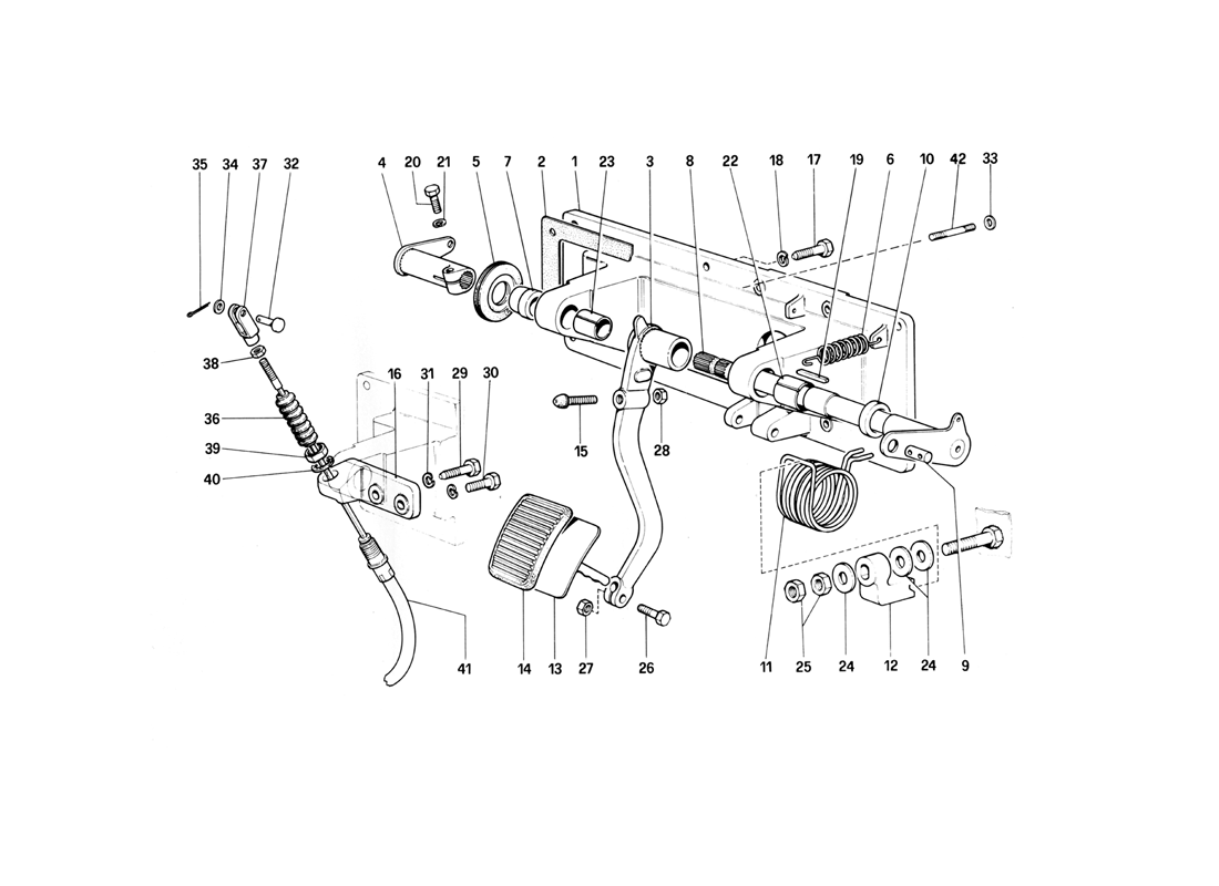 Schematic: Clutch Release Control (400 Gt - For Rhd)