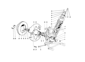 Front Suspension - Shock Absorber And Brake Disc