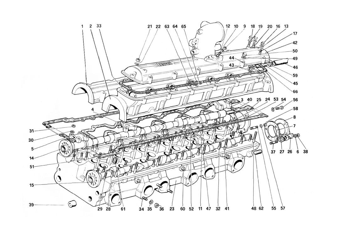 Schematic: Cylinder Head (Left)