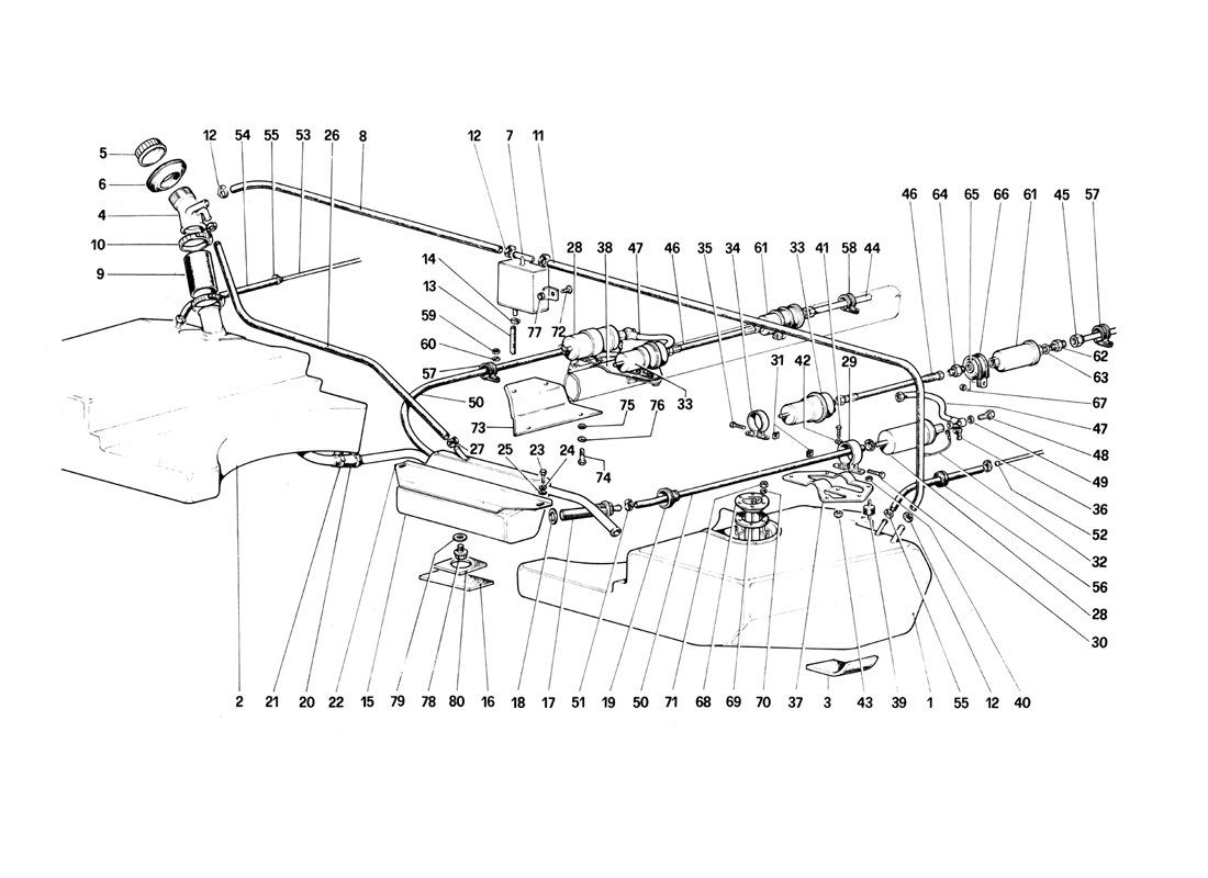 Schematic: Fuel Tanks, Pumps, Lines