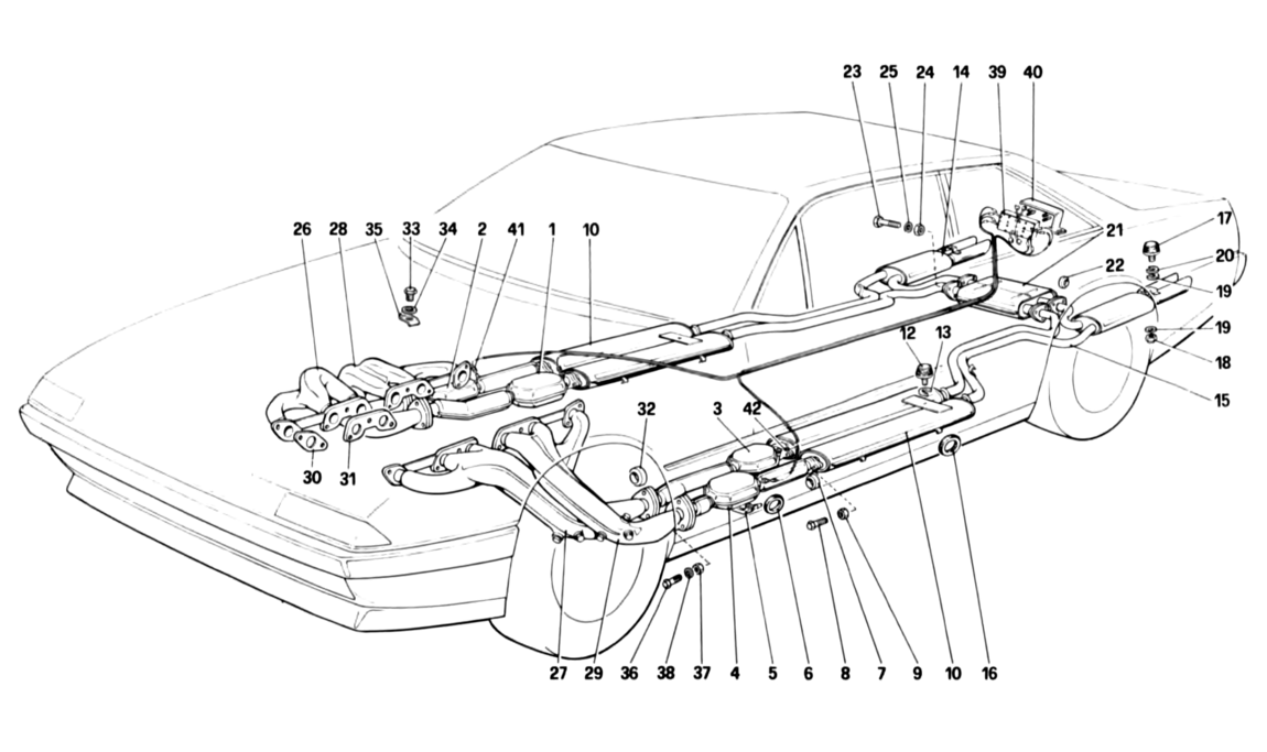 Schematic: Exhaust System - Swiss Cars