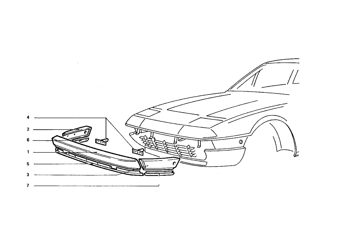 Schematic: Front Bumper