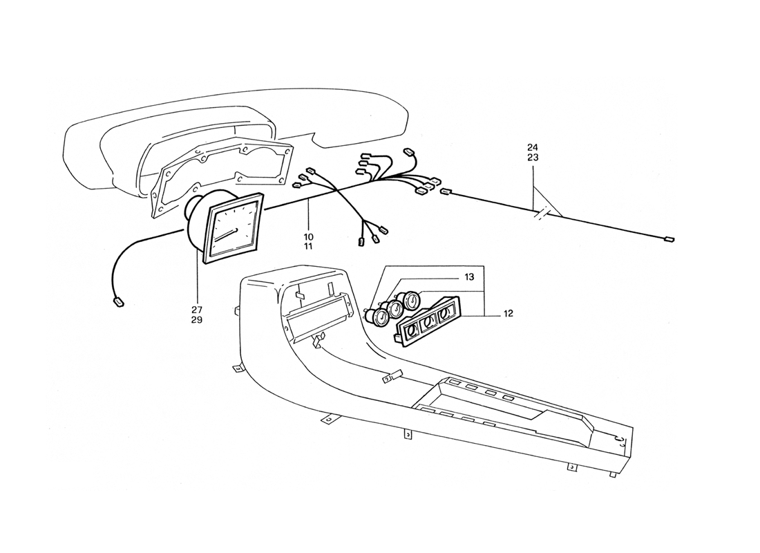 Schematic: Center Console (Swiss Version)