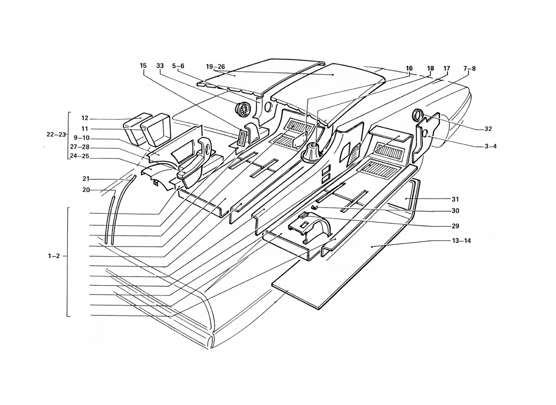 Schematic: Carpets And Interior Insulation