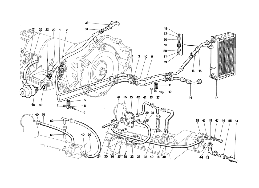 Schematic: Vacuum Amplifying Valve And Oil Circuit - 412A