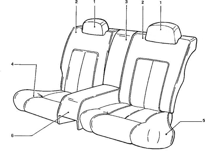 Schematic: Rear Seats