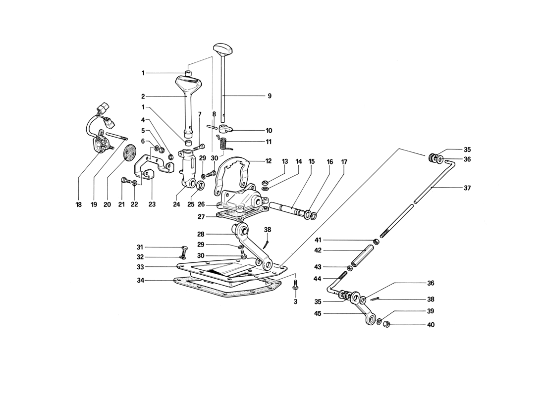 Schematic: Outside Gearbox Controls - 412A